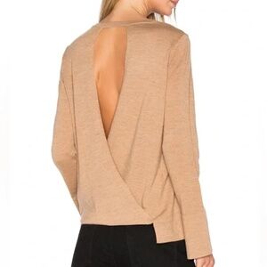 BCBGeneration gray open back sweater
